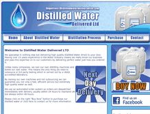Tablet Screenshot of distilledwaterdelivered.com